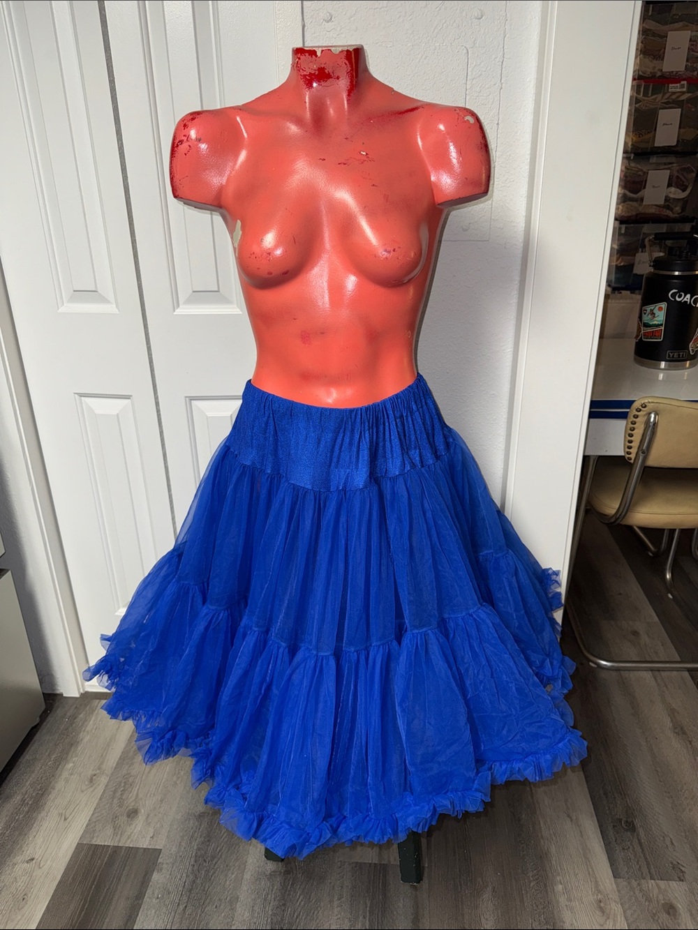 Vintage Malco Modes tiered ruffle skirt